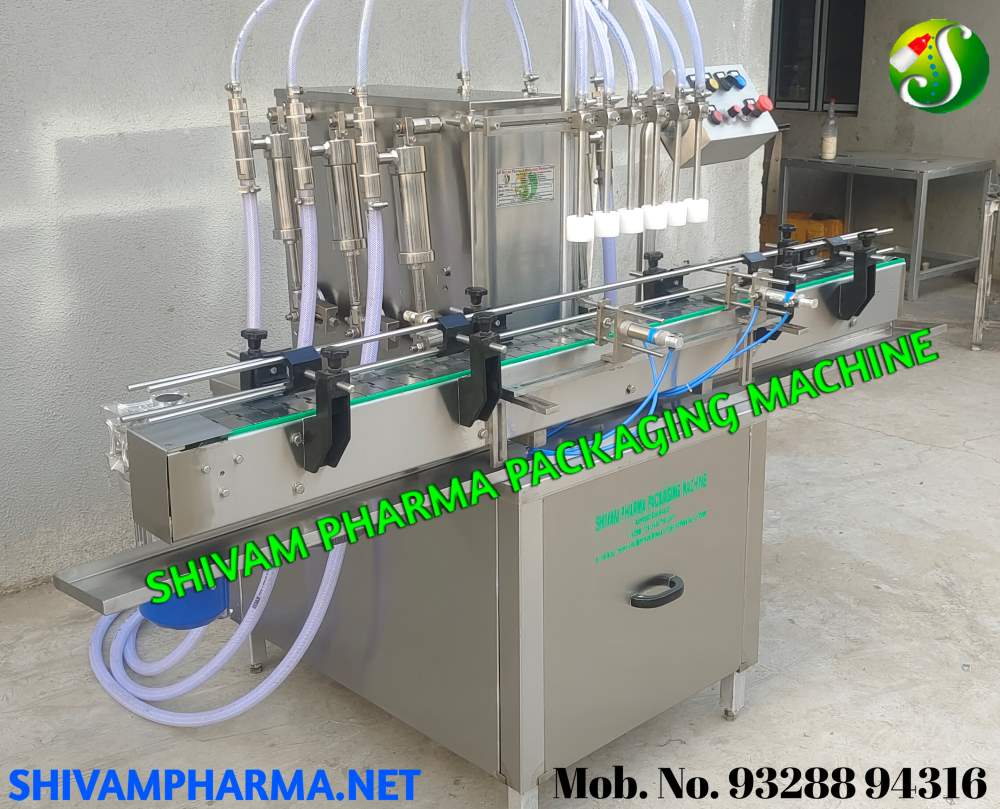 Side view of the Automatic Syringe Volumetric Filling Machine